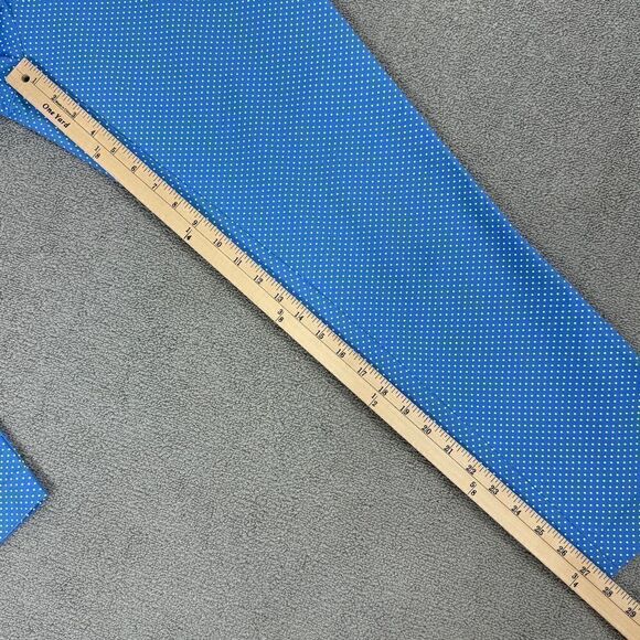 Michael Michael Kors Polkadot Crop Chino Pants Blue White 10 Cotton Twill - Picture 15 of 15